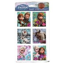 Disney Frozen 24 Stickers 4 sheets Per Package Party Favors Birthday Supplies - £2.16 GBP