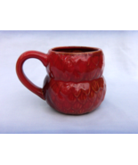 OWL SHAPED COFFEE MUG IN RED COLORS  NEW - £7.74 GBP