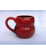 OWL SHAPED COFFEE MUG IN RED COLORS  NEW - $9.85