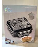 NEW Disney 100 Yrs Retro Waffle Maker Mickey Mouse Minnie Donald Goofy P... - $49.49