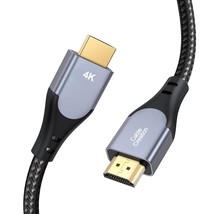 CableCreation HDMI Cable 4K@60Hz, 6ft Grey HDMI 4K Male to Male Cable, H... - £15.06 GBP