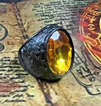 Hindu God Hanuman Temple Balaji Powerful Ring Protection From Evil Black... - $77.79