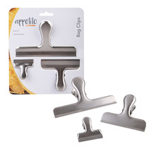 Appetito Stainless Steel Bag Clips (Set of 3) - £24.75 GBP