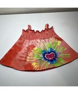 2010 BABW Build A Bear Justice Tie Dye Spring Summer Top Pink Orange - $9.32 CAD