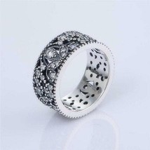 2015 Autumn Release 925 Sterling Silver Sparkling Leaf Ring With Clear CZ  - £20.57 GBP