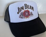 Vintage Jim Beam Hat Whiskey Trucker Hat snapback Black Summer Party Cap - $17.58