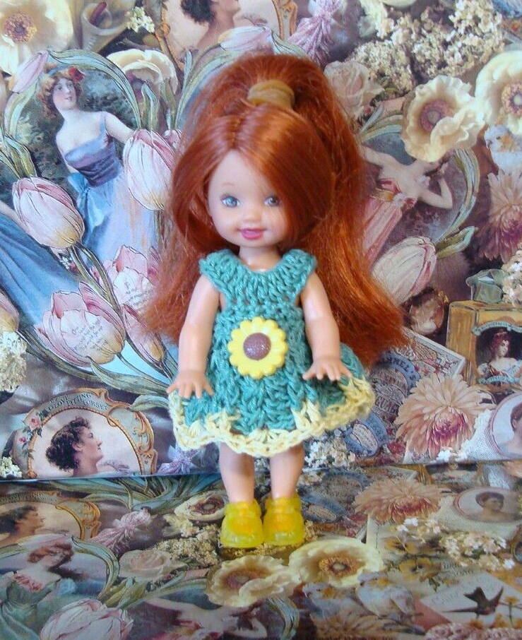 Hand crocheted Doll Clothes for Kelly or same size dolls #2541 - $12.00