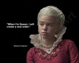 HOUSE OF DRAGON RHAENYRA TARGARYEN  &quot;QUEEN&quot; QUOTE PUBLICITY PHOTO VARIOU... - $92.26 MXN+