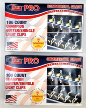 Dyno Titan Pro Commercial Grade Gutter Shingle Light Clips 100 Count Lot... - $21.00