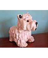 Vtg American Folk Art  Ceramic Stoneware Pottery Scottie Westie Dog HAnd... - £66.21 GBP
