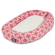 Majestic Pet 78899554507 40 in. Coral Links Sherpa Bagel Bed - £70.41 GBP