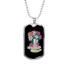 Calavera Mexican Sugar Day of the Dead Floral Necklace Stainless Steel or 18k G - £30.01 GBP+