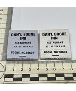 Lot Of 2 Matchbook Cover  Dan’l No one Restaurant Boone, N. C.  gmg  Uns... - $363.75 MXN