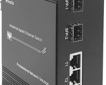 Hardened Industrial Gigabit Poe+ Switch Mini 6 Ports Compact Fiber Ether... - $311.99