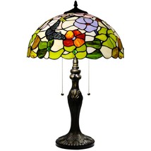 Tiffany Table Lamp Stained Glass Lamp 16X16X24 Inch Antique Reading Light (Butte - £241.03 GBP