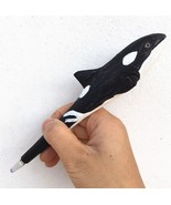 Killer Whale Wooden Pen Hand Carved Wood Ballpoint Hand Made Handcrafted... - £6.23 GBP