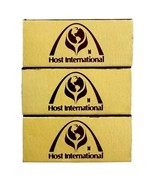 Host International Hotel Vintage Matchbox MIJ Advertisement Lot Of 3 E11 - $19.99