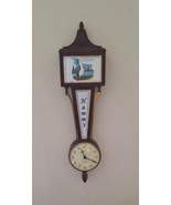 VINTAGE HAMM&#39;S BEER HANGING SETH THOMAS BANJO CLOCK AD SIGN MAN CAVE BAR... - £99.22 GBP