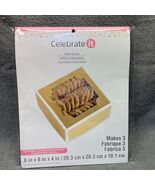 NEW Celebrate it! Treat Boxes 3 Pack 8X8X4 JD KG Baking Bakeware Gift Boxes - €10,28 EUR