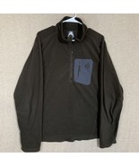 Eddie Bauer Ascent Sweater Mens Large Black Pullover 1/4 Zip Fleece Jack... - £15.63 GBP