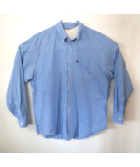 Brooks Brothers 346 Mens Blue Plaid Long Sleeve Casual Button Down Shirt L - $18.76