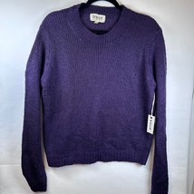 Tricot C&#39;est Toi Purple Knit Sweater Crew Neck Long Sleeve Casual Size M - $27.71