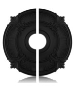 18 Inch Split Ceiling Medallion Matte Black Attica Ceiling Light Medalli... - $44.99