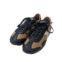Retro Diadora Equipe HS Shoes Size 6 Navy Blue Beige Vintage 2002 - $39.60