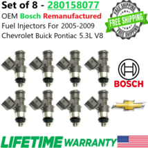 OEM x8 Bosch Fuel Injectors For 2005-2009 Chevy Buick Pontiac 5.3L V8 #280158077 - £139.45 GBP