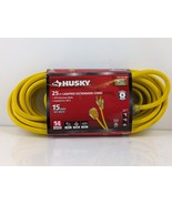 Husky 25 ft. 14 Gauge Medium Duty Indoor/Outdoor Extension Cord Lighted End - £21.04 GBP