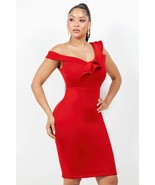 Women&#39;s Monroe Asymmetric Ruffle Midi Dress - $48.75