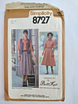 Vintage Sewing Pattern Simplicity 8727 Skirt, Blouse, Vest Sz. 10 - $4.94