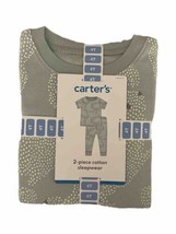 Baby Sleepwear New CARTER&#39;S 2-Piece Cotton Green Bunny Rabbit Outfit  NW... - £3.97 GBP