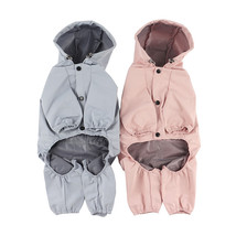 Pet dog clothing waterproof breathable reflective clothing small dog raincoat; L - £12.05 GBP