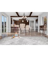 192 Inch Super Wide Adjustable Baby Gate and Play Yard 4 In 1 Bonus Kit 4 Count  - $208.65