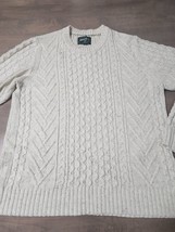 american eagle outfitters knitted sweater oatmeal speckled xl - $18.00