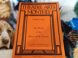 Theatre Arts Monthly August 1937 The World in the Mirror of the Theatre - £7.42 GBP