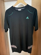 Adidas Shirt Mens Size M Dark Blue Athletic Short Sleeve Training Gym T-shirt - £12.10 GBP
