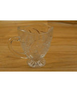 Creamer Pitcher Crystal  Star Of David Pattern?? Clear Approx. 3 1/2 Inc... - $6.90