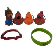 Super Dog Quacky Ninja Splatter Jump Rope Heart Rubber Ducks Keychains C... - $24.75