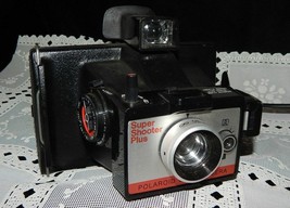 Vintage Polaroid Land Camera~Super Shooter PLUS~w/TIMER~USES Flashcube~Cold Clip - £19.70 GBP
