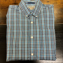 Duluth Trading Magnaready Shirt Large? Wrinklefighter Relaxed Fit Blue Plaid - $31.99