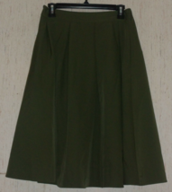 EXCELLENT WOMENS URBAN COCO DARK OLIVE LINED FULL SKIRT W/ POCKETS   SIZE M - £22.13 GBP