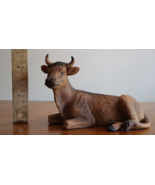 Kirkland Nativity 75177 Replacement Porcelain Laying Ox Cow Bull 5&quot; Blue... - $264.99 MXN