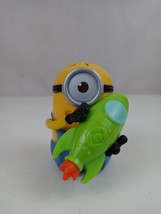 2017 McDonalds Happy Meal Toy Despicable Me 3 Minion with Green Rocket. - £4.58 GBP