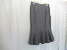 Kate Kasin  skirt midi Size Large gray flared hem unlined - £11.98 GBP