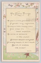 The Little Things Poem Selected Poets Decorative Floral Design Vintage P... - $14.45