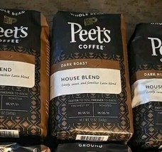 5 Peets Coffee, House Blend Whole Bean/Ground 12 Oz (KF9) - £17.52 GBP