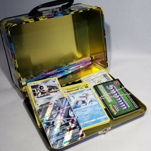 Lot Pokemon Cards Detective Pikachu Tin Lunch Box Pencils Online Code Ca... - £30.65 GBP