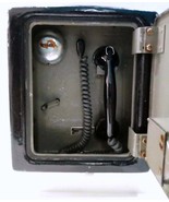 Vintage RARE Cast Iron Czechoslovakia Railroad Telephone Box  - £351.04 GBP